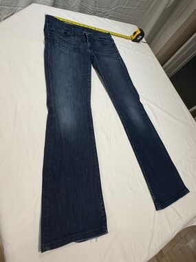 7 For All Mankind Dark Blue Flared Jeans